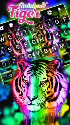 Rainbow Neon Tiger android App screenshot 3