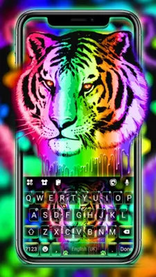 Rainbow Neon Tiger android App screenshot 4